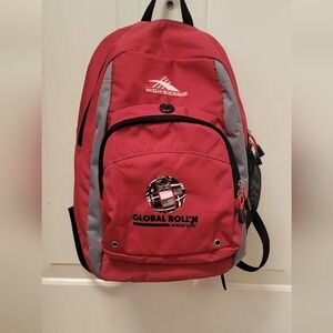 High Sierra Red Backpack- very good condition 12 L x 17 H